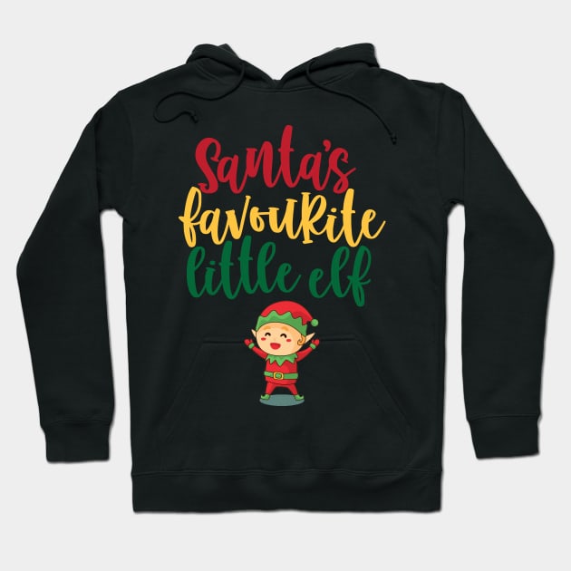 Santa's Favorite Little Elf Hoodie by My Tribe Apparel